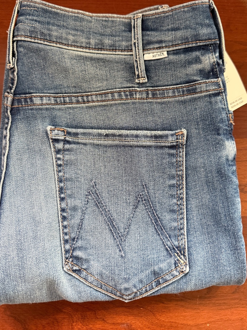 NWT Mother Jeans The Hustler Ankle Fray in Healing Jar 27